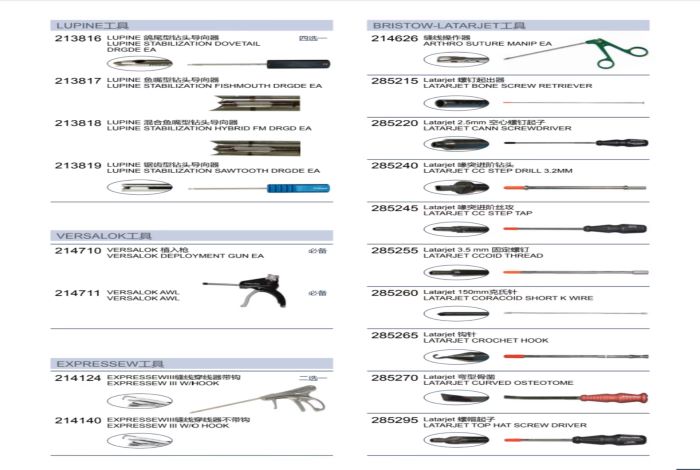  关节镜工具
